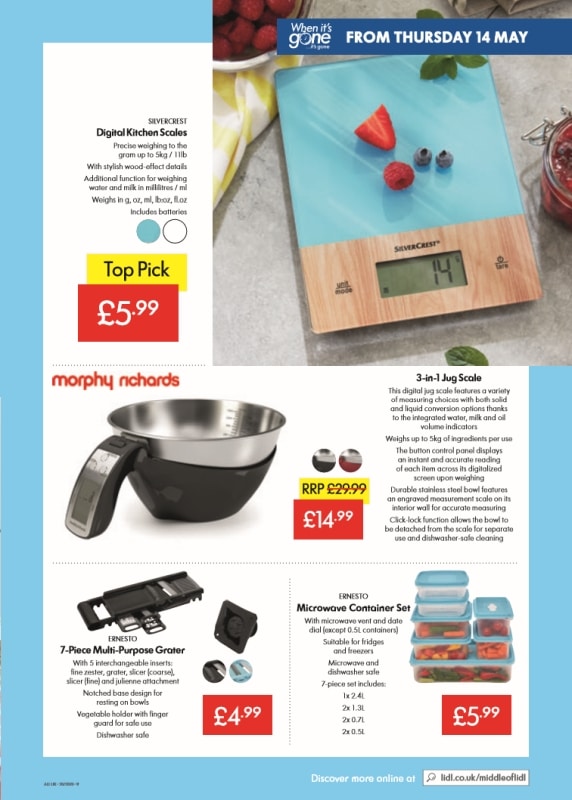 LIDL Weekly Offers Leaflet - Thursday 14 – Wednesday 20 May 2020 - 09 page(s)